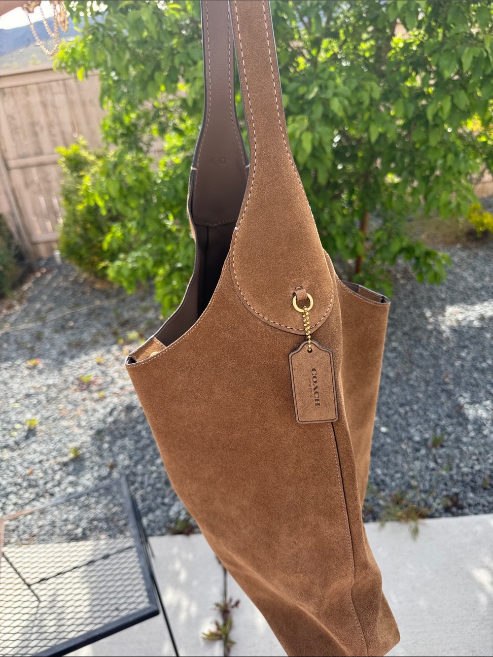 COACH BROOKLYN 39 SUEDE BAG - Picture 4 of 10